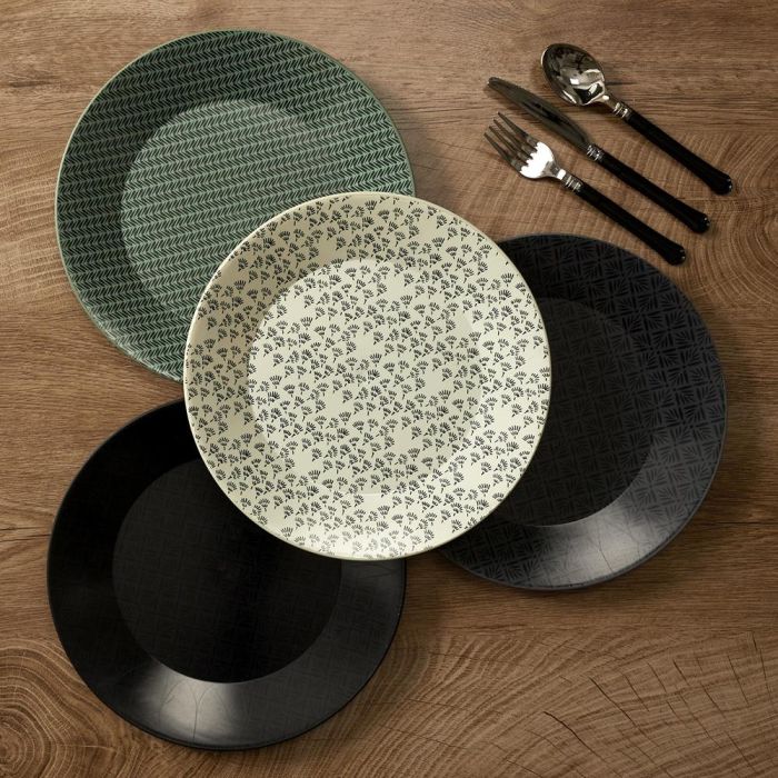 Home Deco Factory Plato Llano Foret Polipropileno Diámetro 26 cm 1