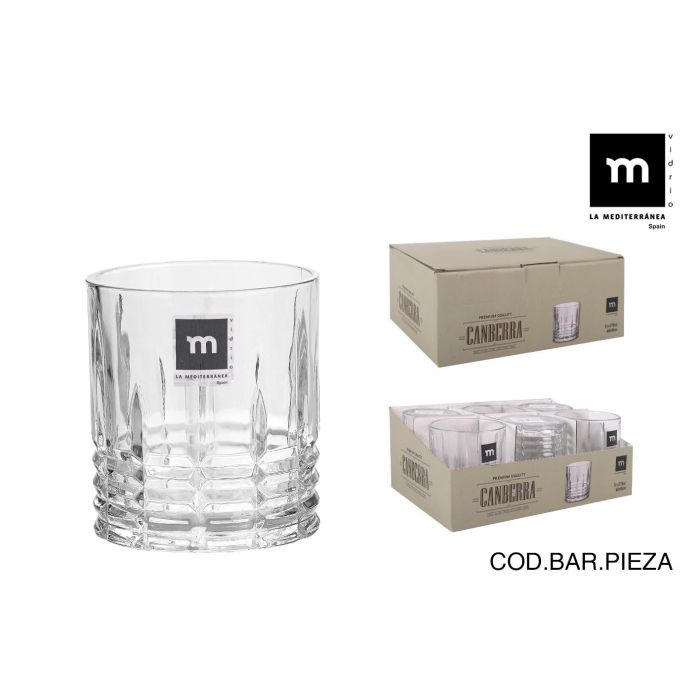 La Mediterranea Vaso Canberra 275 cc, 8x9 cm (48 Unidades)