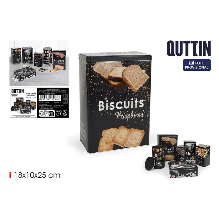 Bote Metálico Quttin BISCUITS (12 Unidades) 4 Bote Metálico Quttin BISCUITS (12 Unidades) 4