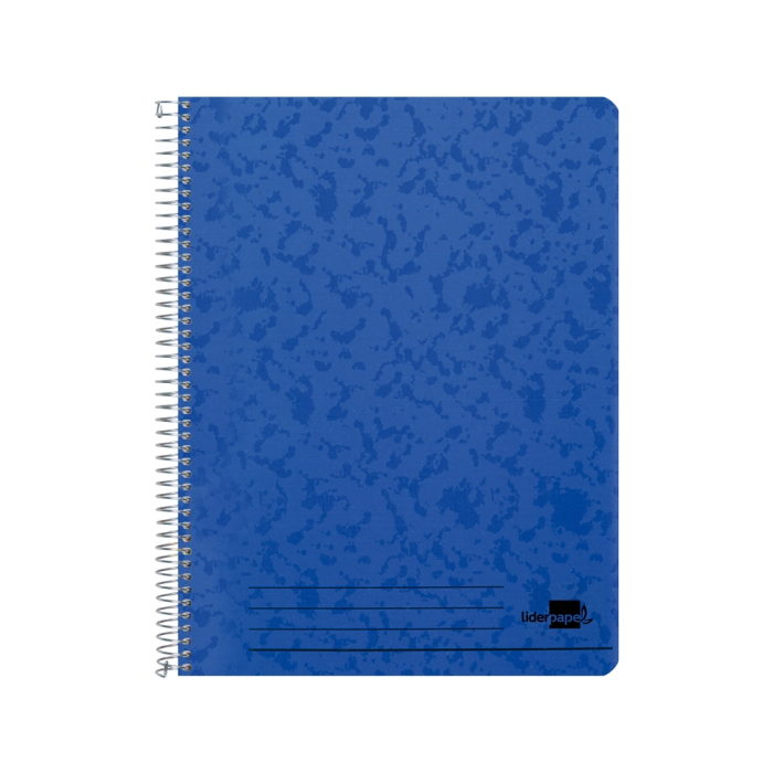 Liderpapel Cuaderno Espiral Folio 100 Hojas Cuadro 4mm Tapa Azul con Margen 70gr 1