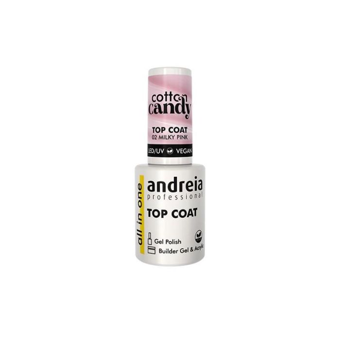 Andreia Top Coat Cotton Candy 02 Milky Pink