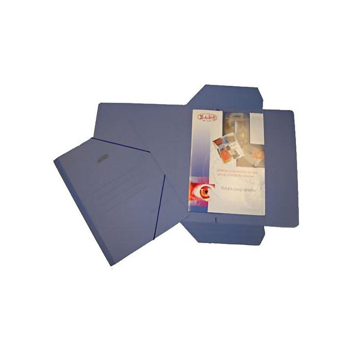 Carpeta De Gomas Y Solapas Saro Carton 4º Azul (Set de 20)
