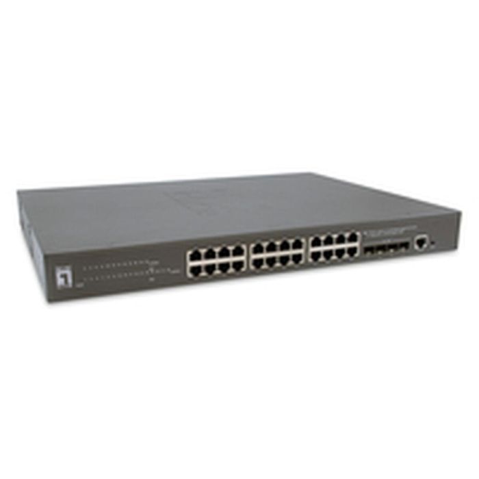 Level One GTP-2871 Switch Gestionable 24x Gigabit Ethernet PoE+ 4x10GSFP+ 400W para Rack 19"