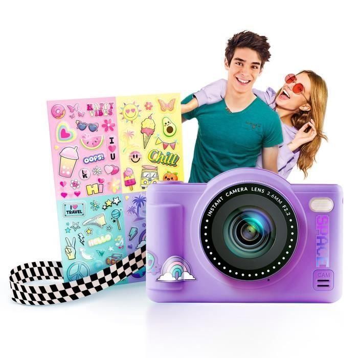 Canal Toys - Creador de Fotos - Cámara Digital Pop Color Morado - Con Tarjeta SD de 32GB incluida 2