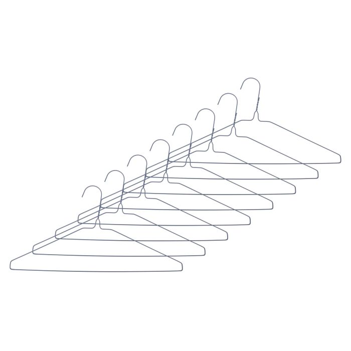 Set de 8 perchas de metal pintado, 40.5 cm - Confortime por Inde (24 Unidades) 4