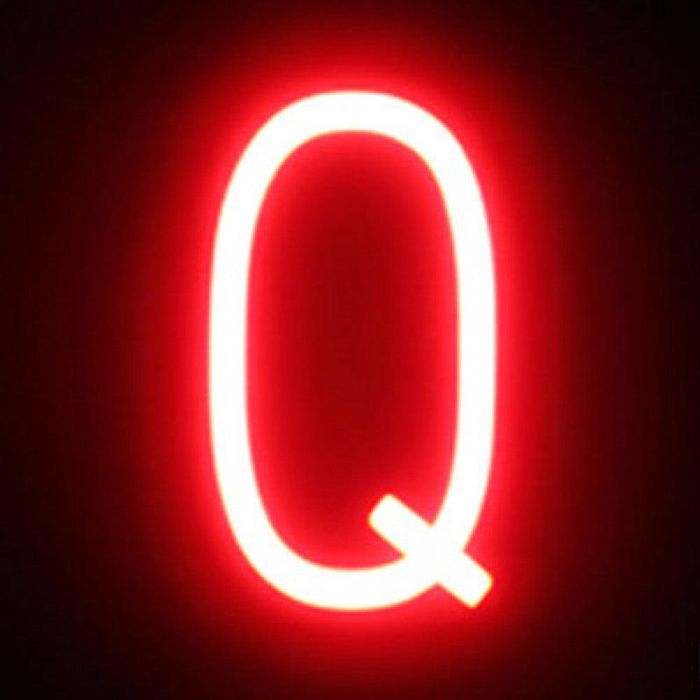 Letra LED Neon Q Ancho 100Mm Alto 161Mm Fondo 38Mm - - 1 Letra LED Neon Q Ancho 100Mm Alto 161Mm Fondo 38Mm - - 1
