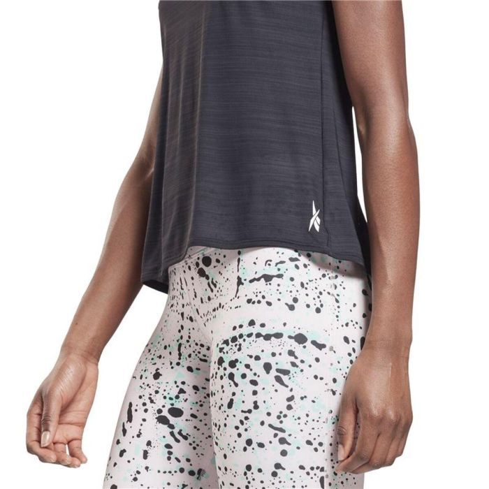 Camiseta de Manga Corta Mujer Reebok Workout Ready Activchill Negro 3