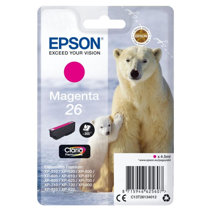 Cartucho de Tinta Original Epson C13T26134010 Magenta