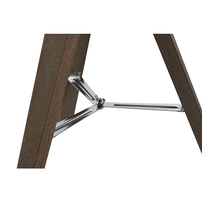 DKD Home Decor Lámpara Sobremesa Loft Marrón Blanco Madera Algodón Trípode 36 x 60 x 36 cm 3
