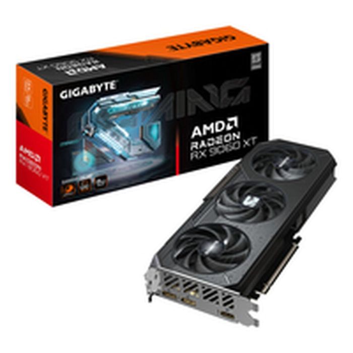 GIGABYTE GV-R9060XTGAMING OC-8GD Tarjeta Gráfica Radeon RX 9060 XT GAMING OC 8GB GDDR6 PCI-E 5.0 WINDFORCE 3X RGB 12 GIGABYTE GV-R9060XTGAMING OC-8GD Tarjeta Gráfica Radeon RX 9060 XT GAMING OC 8GB GDDR6 PCI-E 5.0 WINDFORCE 3X RGB 12