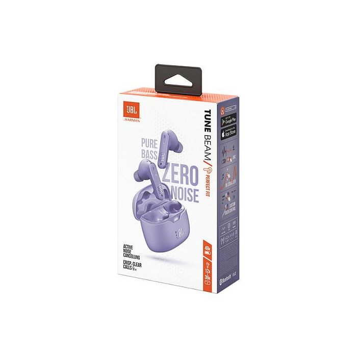 JBL Tune Beam - Auriculares True Wireless In-Ear con ANC, Bluetooth 5.3, IP54, Color Púrpura 9