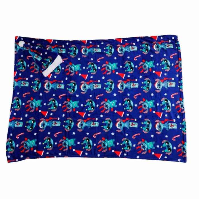 Disney Set Manta Coralina + Gorro Stitch Disney 100x140cm