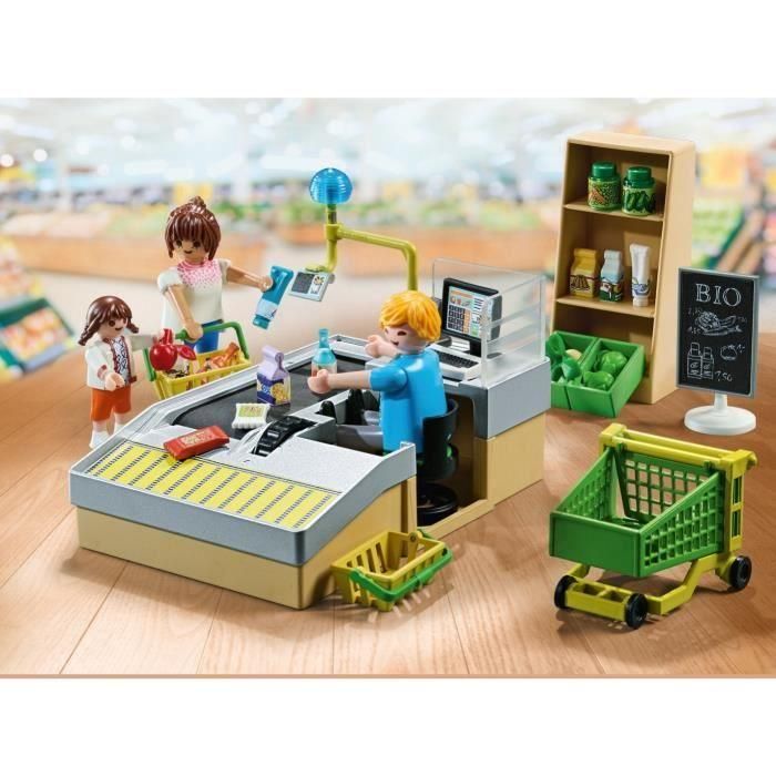 PLAYMOBIL 71648 Caja de supermercado, My Life Shopping, Pack promocional, 65 piezas, Edades 4+ 2 PLAYMOBIL 71648 Caja de supermercado, My Life Shopping, Pack promocional, 65 piezas, Edades 4+ 2