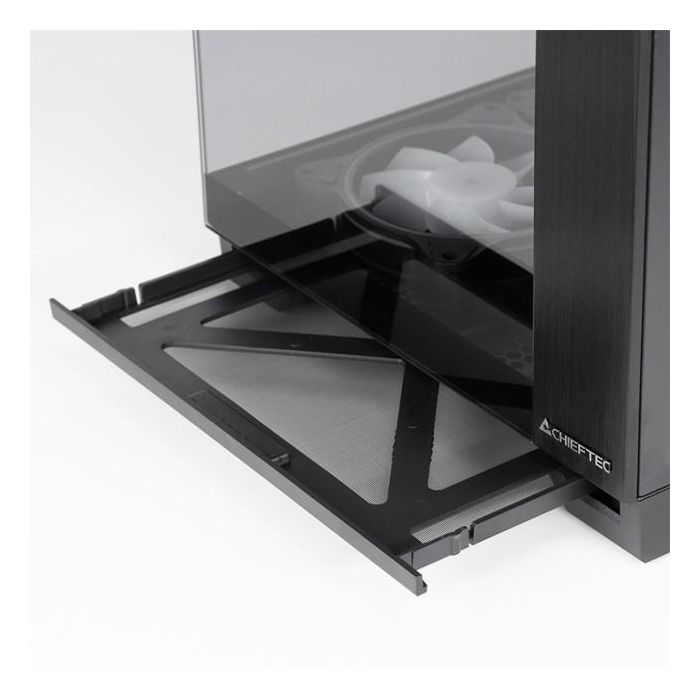 Chieftec GM-30B-TG-OP Visio Midi Torre Cubo PC Negra con Paneles de Vidrio Templado ATX/micro ATX Gaming 2