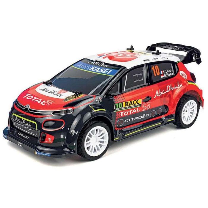 Coche radio control citroën c3 wrc 1:10, emisora 2,4ghz con bateria y cargador usb 42x13x20 cm 11