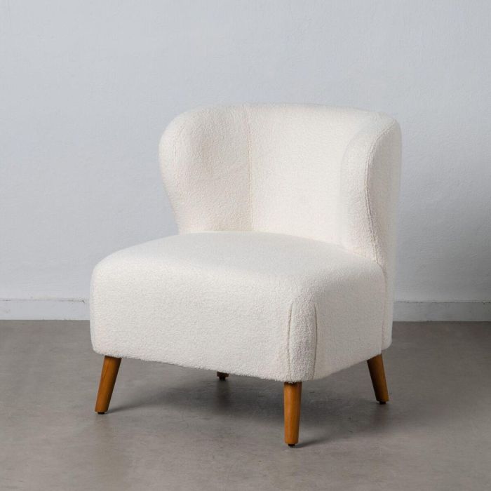 Sillón 72 x 78 x 82 cm Madera de caucho Blanco