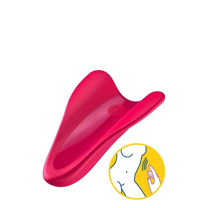 Vibrador High Fly Finger Satisfyer 4004129 Rojo 4 Vibrador High Fly Finger Satisfyer 4004129 Rojo 4