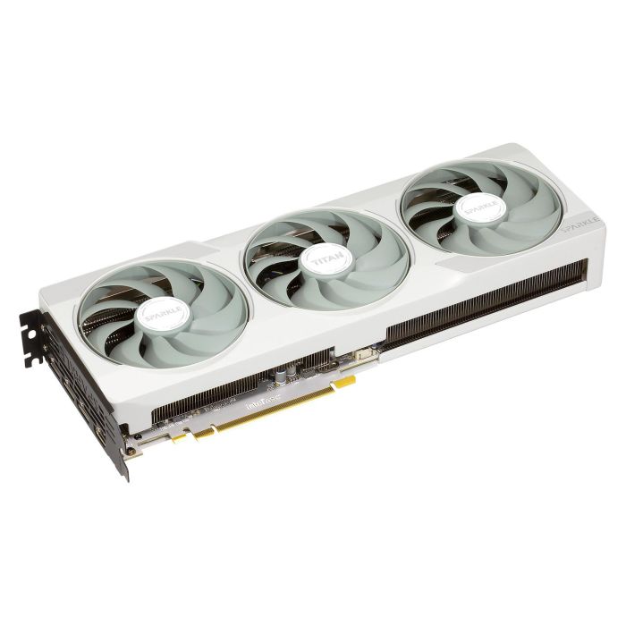 Sparkle B580 Intel Arc Titan Luna OC Tarjeta Gráfica 12GB GDDR6 3 Ventiladores Blanca 4