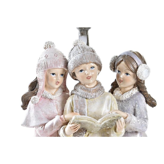 DKD Home Decor Figura Navidad Fantasía Adorno Navideño con Farola Integrada, de Resina en Tonos Beige y Marrón, Medidas 14x8.5x28.5 cm 1 DKD Home Decor Figura Navidad Fantasía Adorno Navideño con Farola Integrada, de Resina en Tonos Beige y Marrón, Medidas 14x8.5x28.5 cm 1