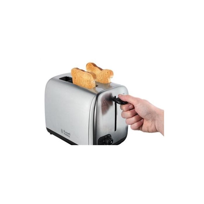 Russell Hobbs 24080-56 Tostador de Acero Inoxidable con Ranuras Anchas, Regulador de Tueste y Función para Pan Congelado 4 Russell Hobbs 24080-56 Tostador de Acero Inoxidable con Ranuras Anchas, Regulador de Tueste y Función para Pan Congelado 4