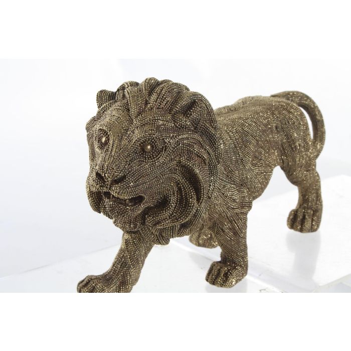DKD Home Decor Figura León Estilo Colonial de Resina Dorado 9,4 x 16,7 x 30 cm 1 DKD Home Decor Figura León Estilo Colonial de Resina Dorado 9,4 x 16,7 x 30 cm 1
