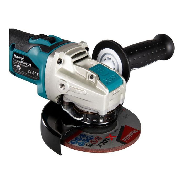 Makita DGA521ZX1 X-Lock Amoladora Angular a Batería, Disco 12,5 cm, Motor sin Escobillas