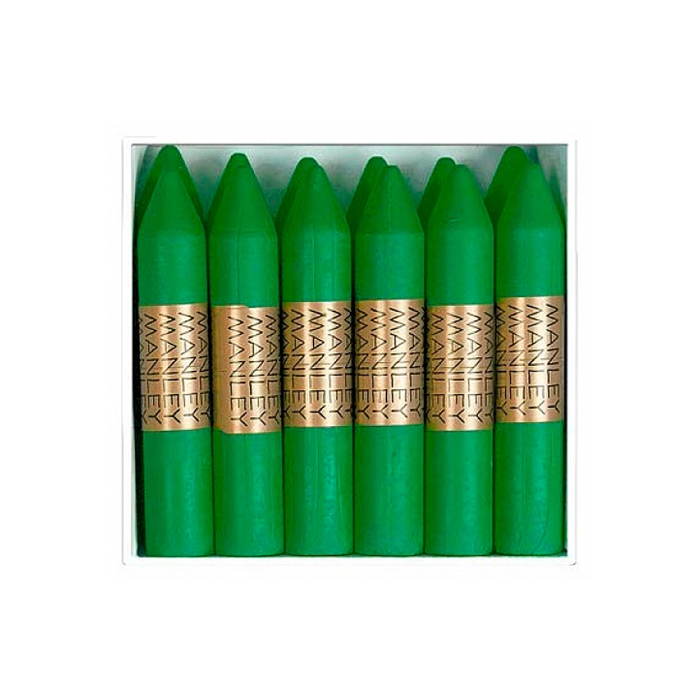 Manley Lapices Cera Unicolor Verde Primavera N.25 Caja 12 Unidades 1