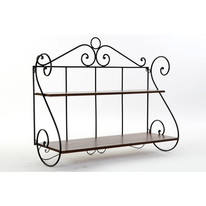 Estanteria Pared Cottage DKD Home Decor Negro Marron 37 x 86 x 100 cm 3 Estanteria Pared Cottage DKD Home Decor Negro Marron 37 x 86 x 100 cm 3
