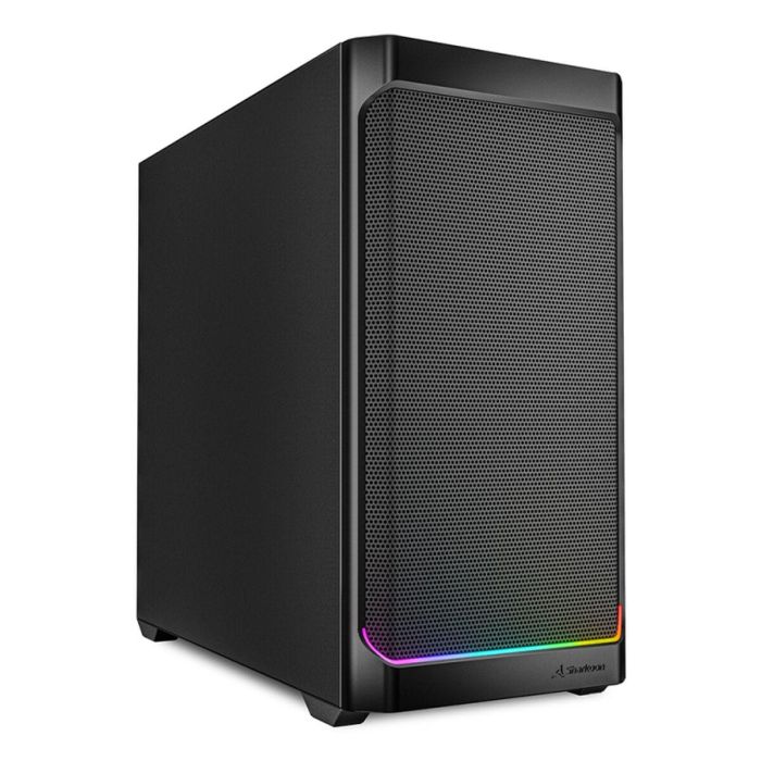 Sharkoon MK4 RGB Strip Caja Micro Torre Negro para Placas Base Micro-ATX/BTF con USB-C y Ventiladores Preinstalados Sharkoon MK4 RGB Strip Caja Micro Torre Negro para Placas Base Micro-ATX/BTF con USB-C y Ventiladores Preinstalados