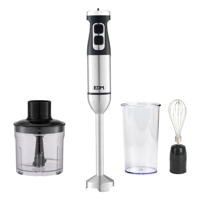 Edm Batidora de mano 1700W con picadora 500 ml y vaso medidor 600 ml