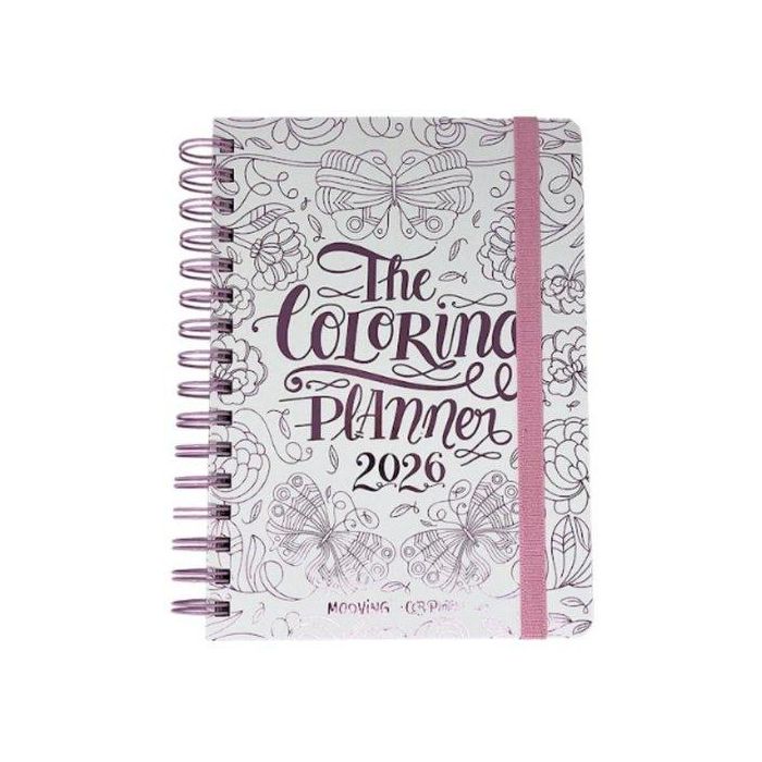 Agenda Anual (2026) Mooving Coloring By Car Pintos Wire-O Tapa Extra Con Goma 150X210 S/V
