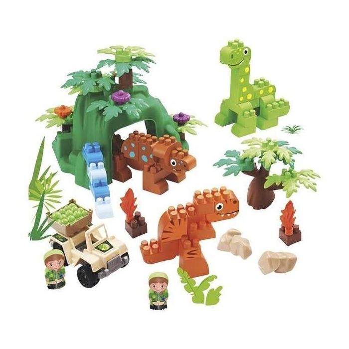 Ecoiffier Abrick Juguete de Construcción Dinoland con 3 Dinosaurios, Isla, Todoterreno y 2 Personajes – 18 meses+ 0 Ecoiffier Abrick Juguete de Construcción Dinoland con 3 Dinosaurios, Isla, Todoterreno y 2 Personajes – 18 meses+ 0