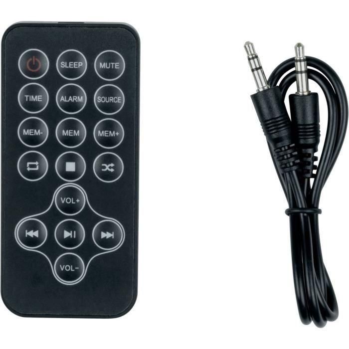Thomson THO1720571001858 Altavoz Torre Bluetooth, CD, USB, SD, Radio FM, 60W, Mando a Distancia, Negro/Madera 5