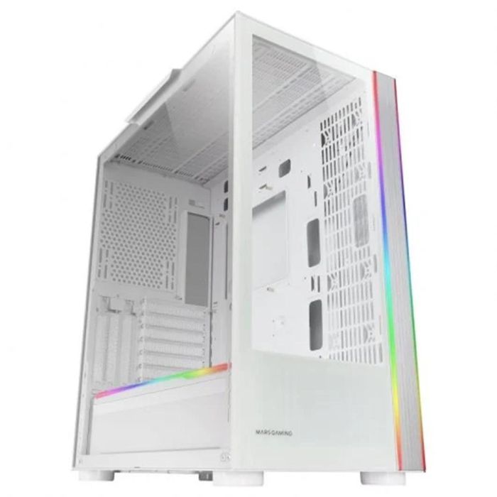 Mars Gaming MC-ULTRA Torre Gaming PC XXL E-ATX ARGB con Doble Ventana de Cristal Templado y Soporte para Refrigeración Líquida