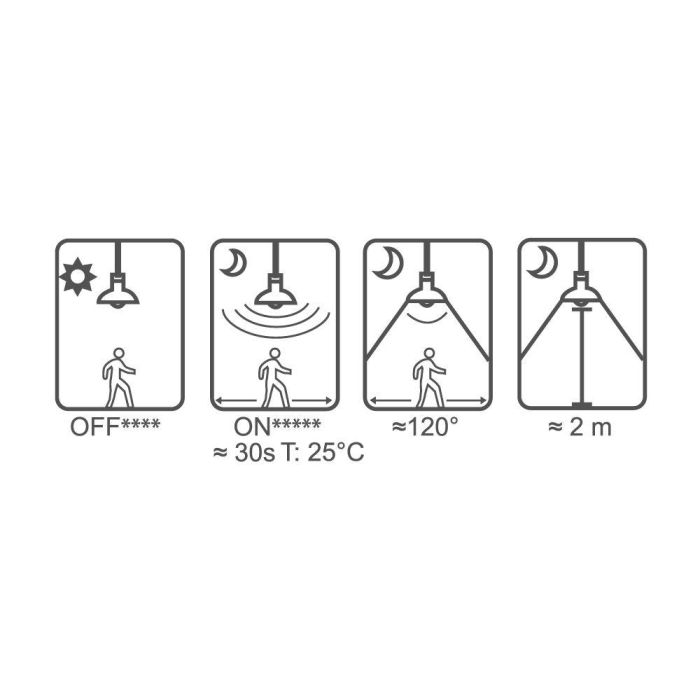 Edm Bombilla LED Standard con Sensor de Presencia y Crepuscular E27 12W 1154lm 3200K Luz Calida ø6 x 11 cm 1