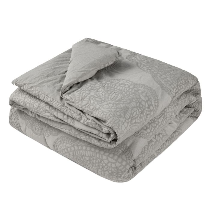 DKD Home Decor Colcha Boho Algodón Jaquard 260x240 cm 150 gsm (Set de 2 Unidades)