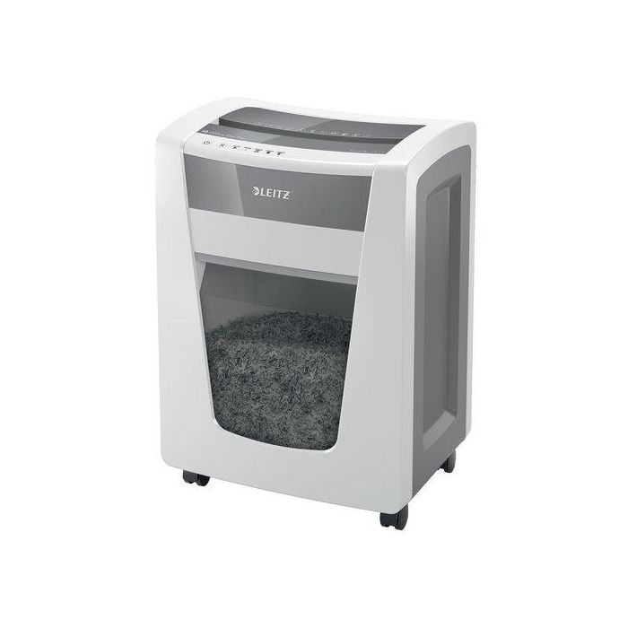 Leitz Destructora Documentos IQ Office Pro P5+ Ultrasegura 7 Hojas, Antiatascos, Papelera 30L, Uso Continuo 4H