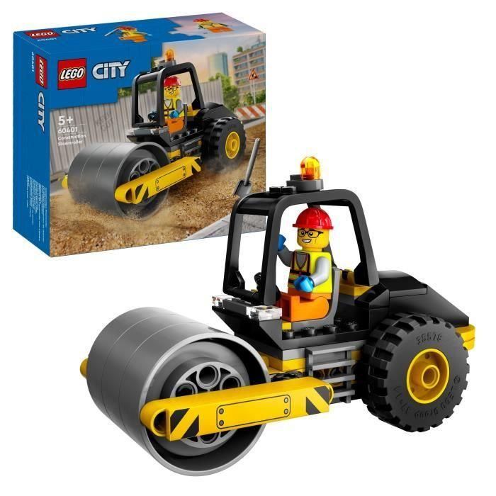 Lego 60401 City Construction Road Roller de Juguete - Modelo con Minifiguras de Trabajadores 0 Lego 60401 City Construction Road Roller de Juguete - Modelo con Minifiguras de Trabajadores 0