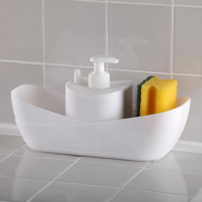 Dispensador De Jabon Blanco Versa 11X26CM 1 Dispensador De Jabon Blanco Versa 11X26CM 1