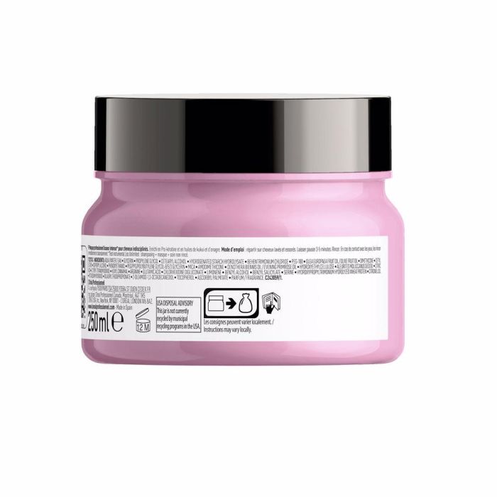 L'Oreal Mascarilla Liss Unlimited 250ml Nuevo Formato para Pelo Grueso y Rebelde con Pro-Keratin y Kukui