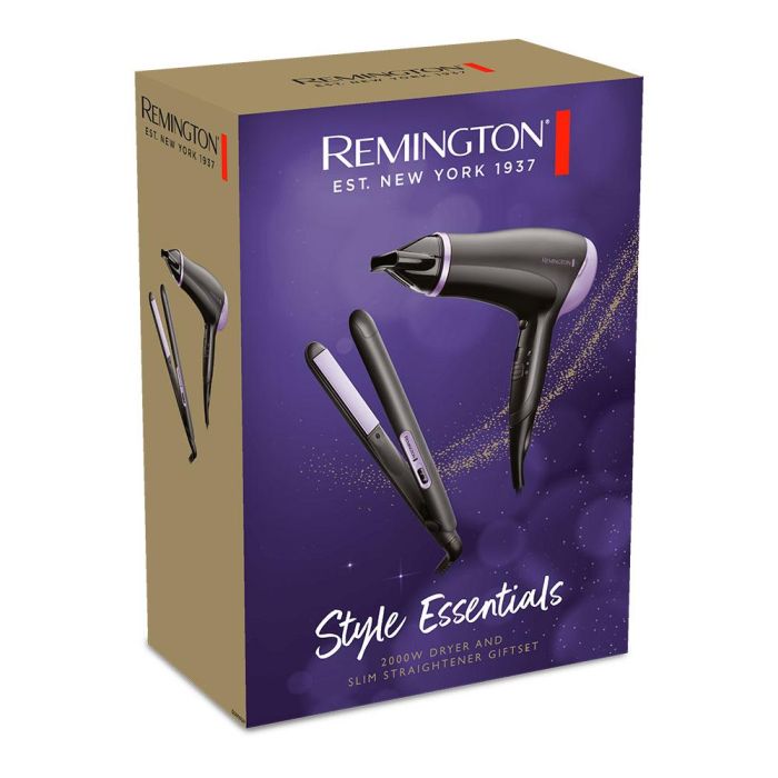 Remington Style Essentials Secador de Pelo 2000W y Plancha de Pelo hasta 215°C con Placas Cerámicas 3