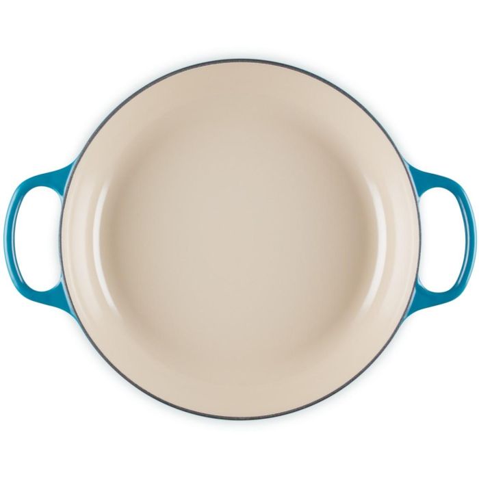 Le Creuset Olla Gourmet de Hierro Fundido 30cm, Azul Turquesa 4