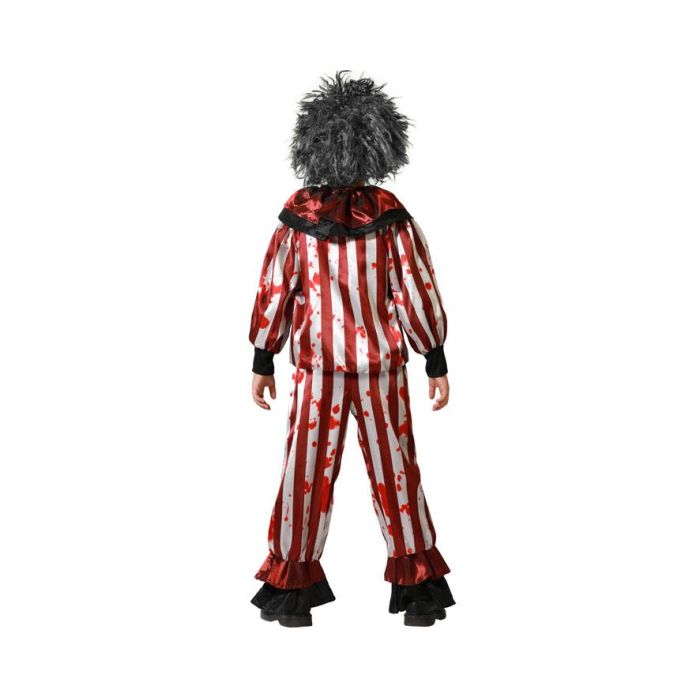 Disfraz Payaso Rojo Halloween Escalofriante con Manchas de Sangre para Niño 5-6 Años con Camiseta y Pantalón 2 Disfraz Payaso Rojo Halloween Escalofriante con Manchas de Sangre para Niño 5-6 Años con Camiseta y Pantalón 2