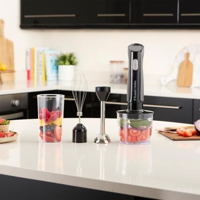 Batidora de mano - RUSSEL HOBBS - Desire Matte Charcoal - 500 W - 2 velocidades + Pulse - Negra 5 Batidora de mano - RUSSEL HOBBS - Desire Matte Charcoal - 500 W - 2 velocidades + Pulse - Negra 5