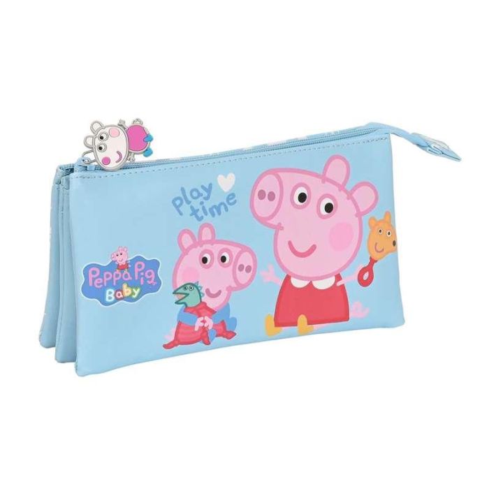 Estuche Escolar Peppa Pig Baby Azul claro (22 x 12 x 3 cm) Estuche Escolar Peppa Pig Baby Azul claro (22 x 12 x 3 cm)