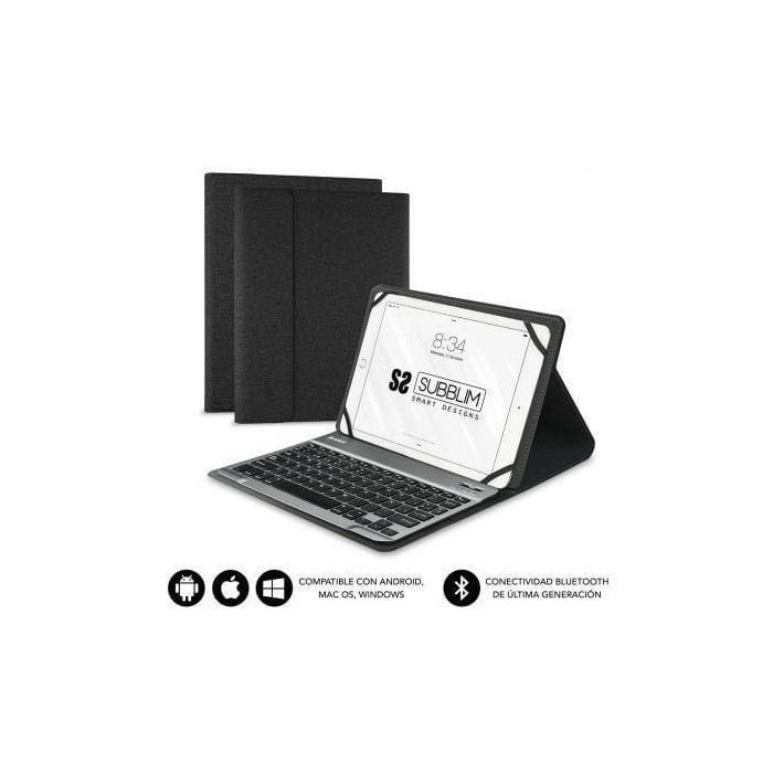 SUBBLIM Funda Tablet KEYTAB PRO BLUETOOTH 10,1" Black 0 SUBBLIM Funda Tablet KEYTAB PRO BLUETOOTH 10,1" Black 0