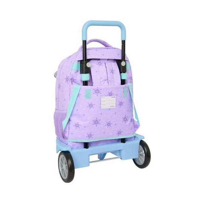 Mochila Escolar con Ruedas Frozen Spirit Lila 33 x 45 x 22 cm 1