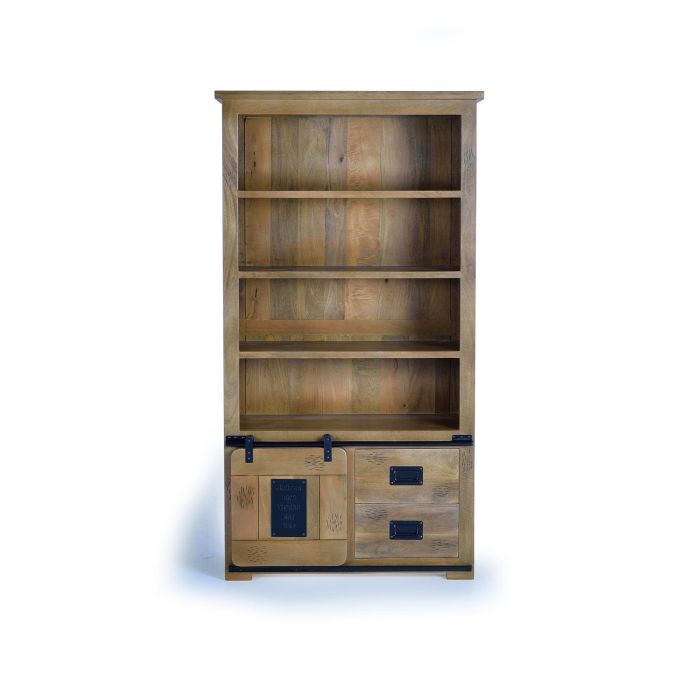 GINER Y COLOMER Vitrina de Madera de Mango con Puerta Corredera y 2 Cajones 5 GINER Y COLOMER Vitrina de Madera de Mango con Puerta Corredera y 2 Cajones 5