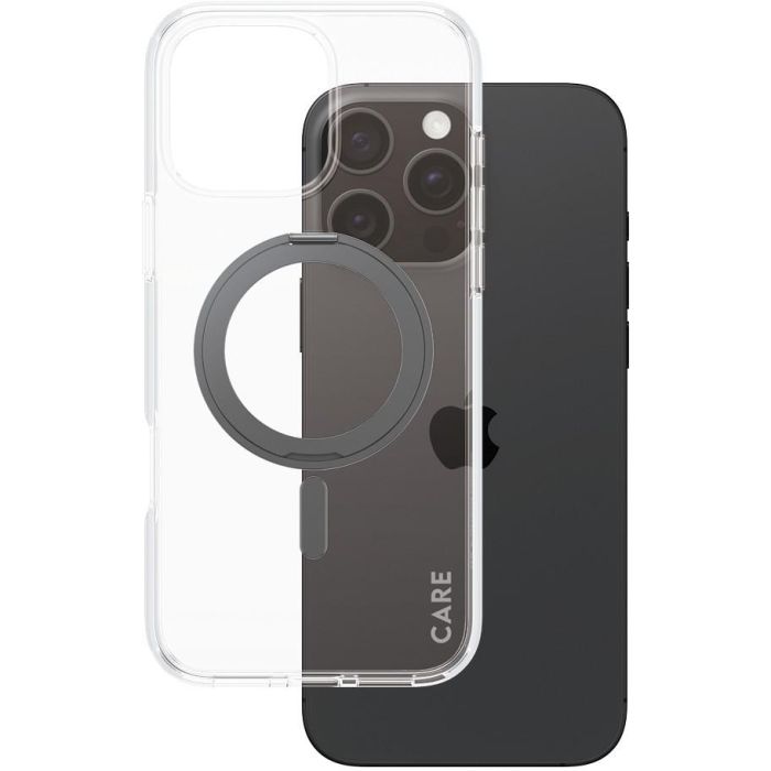 PanzerGlass CARE Funda Black Kickstand MagSafe para iPhone 16 Pro Max
