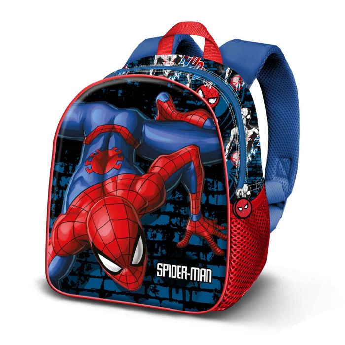 Mochila 3D Elite Wall Marvel Spiderman Rojo